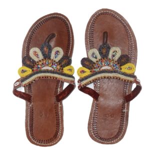 African Beaded Slippers