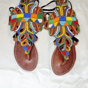 African Beaded Sandals
